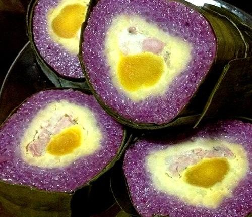 bánh tét lá cẩm
